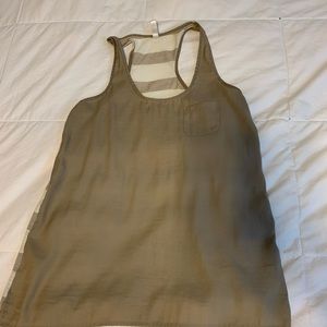 Tan tank top blouse
